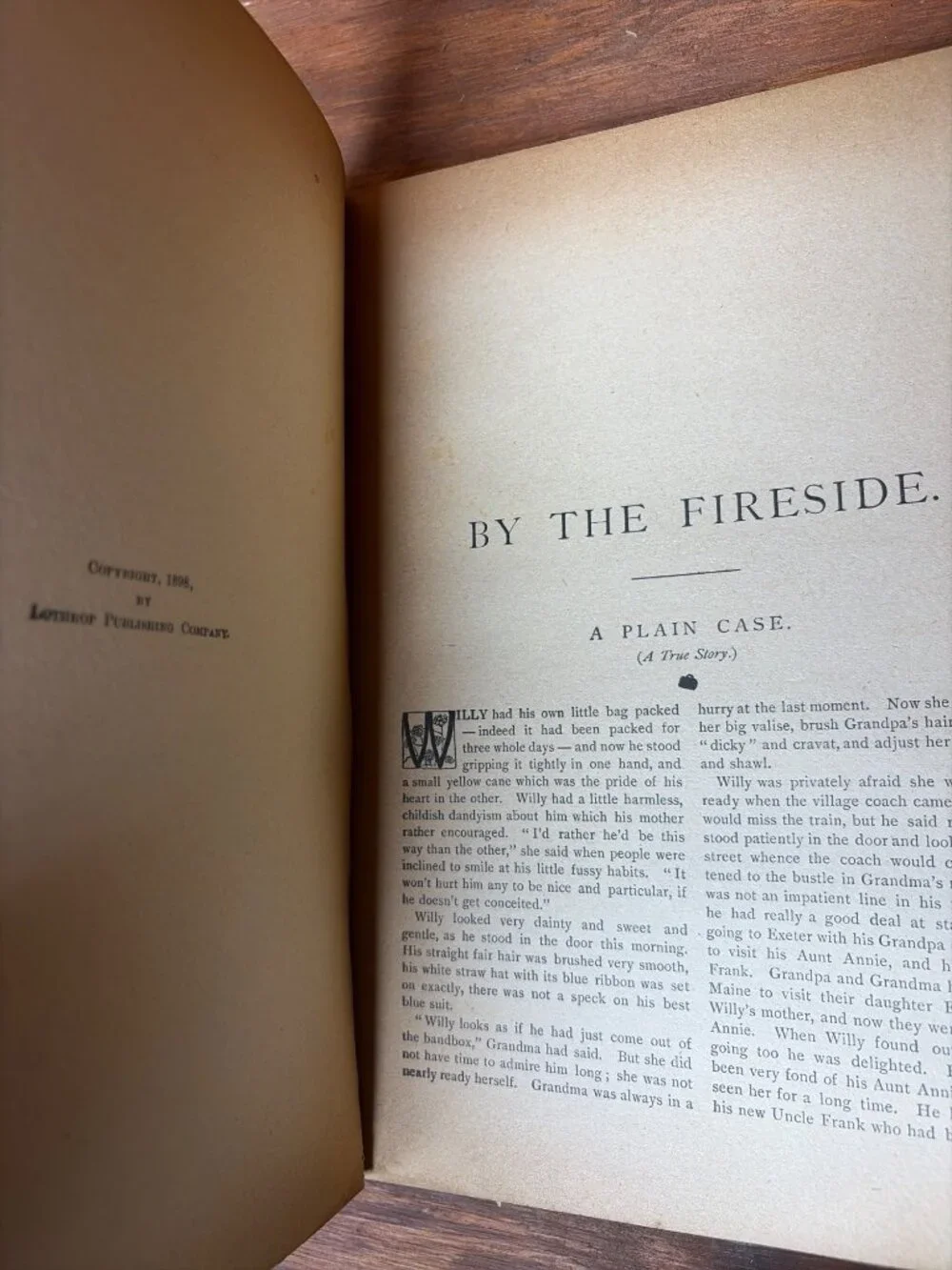 Antq. 1899 Illus. Books Lothrop 